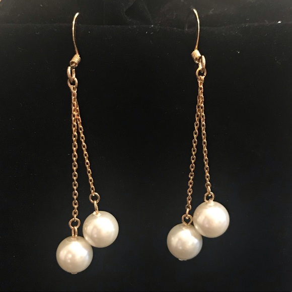 Jewelry - Faux Pearl Dangle Earrings